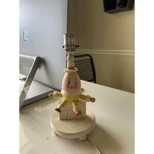 Vintage Humpty Dumpty Nursery Children's Wood Lamp by Nursery Originals Inc. R.I
